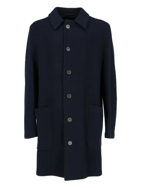 Romeo Gigli Pre-Owned 1990s single-breasted coat Blue RG680PE