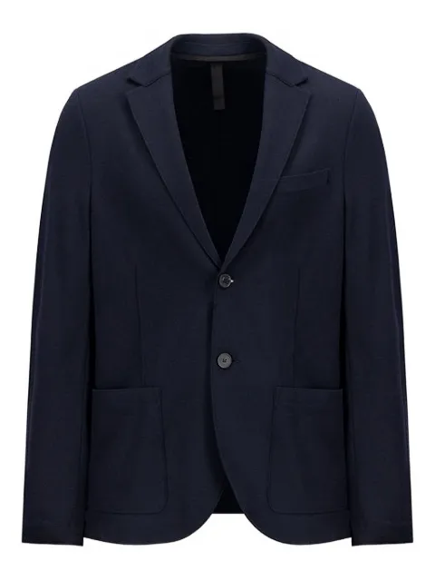 Harris Wharf London single-breasted merino jacket Blue CL8G22MYM