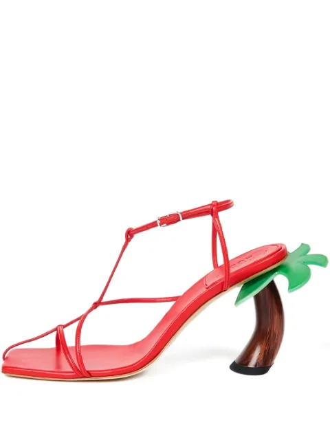 A.W.A.K.E. Mode 90mm Bianca Wooden pumps Red SSPF25SH3WRED