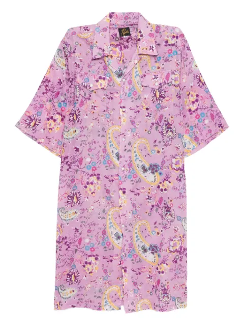 Needles floral-print dress Purple QV300