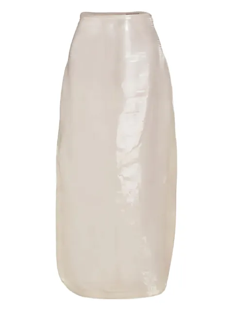 A.W.A.K.E. Mode sequined slit skirt Neutrals SS24S07GT18IVORY