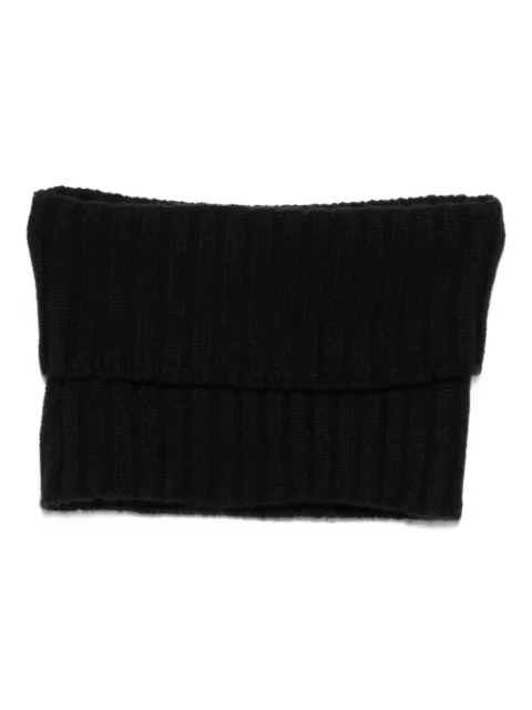 Dell'oglio ribbed scarf Black 168CCASHMERE