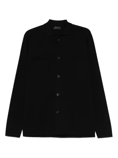 Dell'oglio buttoned pocket shirt Black FJMLTWM14M