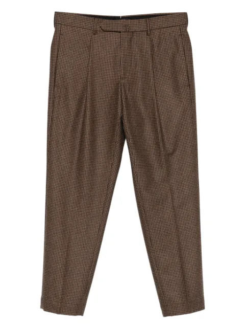 Dell'oglio checked trousers Brown SCILLA4102M