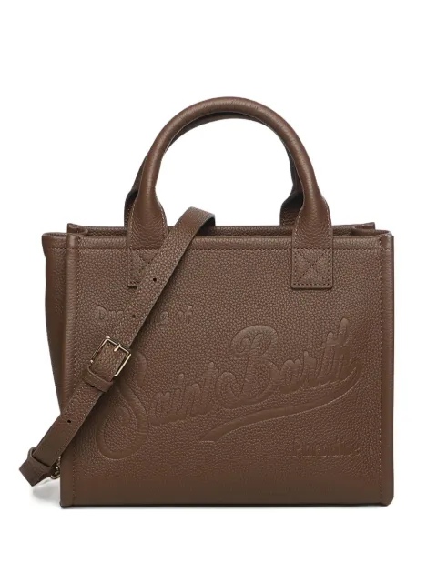 MC2 Saint Barth midi Vanity embossed top-handle tote bag Brown VANMD001