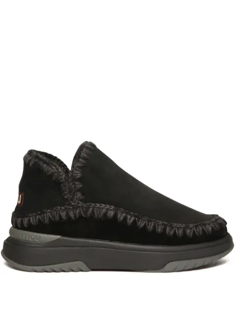 Mou double-face sheepskin slip-on sneakers Black MUFW421010A