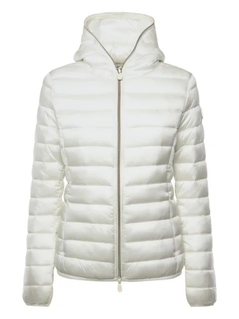 Save The Duck hooded zip coat White D33620WIRIS2100002