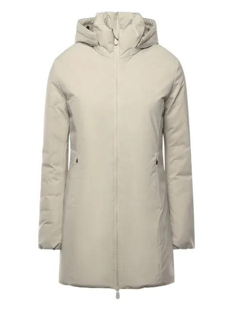 Save The Duck removable hood zip coat Neutrals D40060WMATT2140019