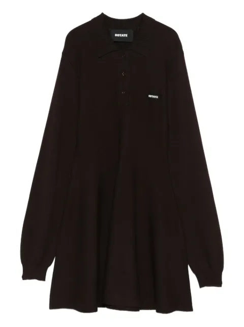 ROTATE BIRGER CHRISTENSEN long-sleeve mini dress Brown 1154881667