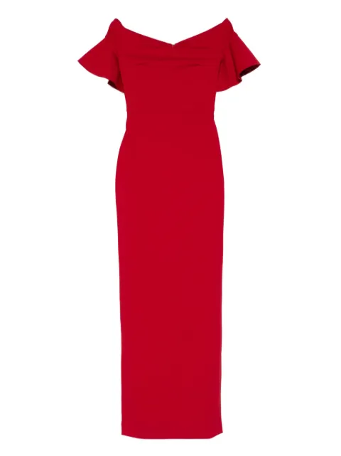 Solace London Cielo maxi dress Red OS46003