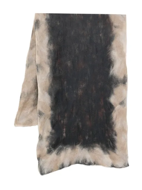 SILVANA jagged-edge scarf Grey 700