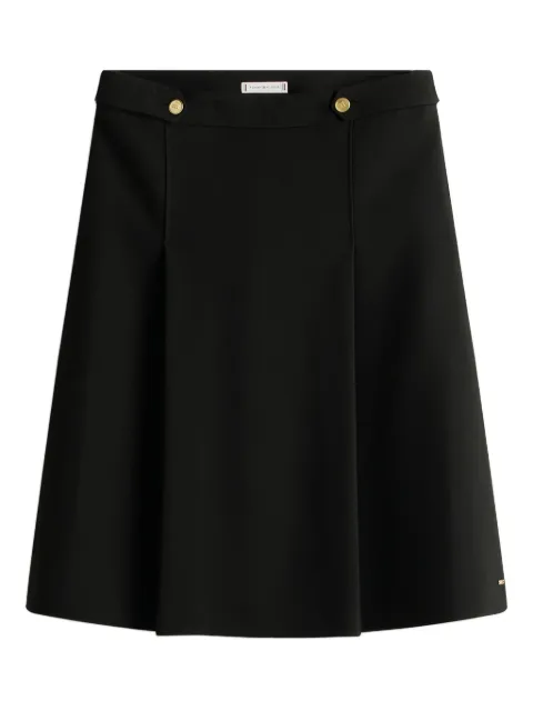 Tommy Hilfiger button detail midi skirt Black WW0WW48263BDS