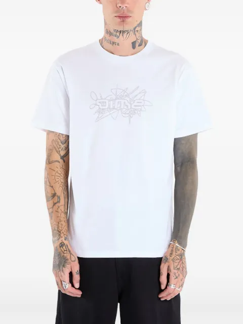 dime Glyph cotton T-Shirt White DIMEFA2567WHT