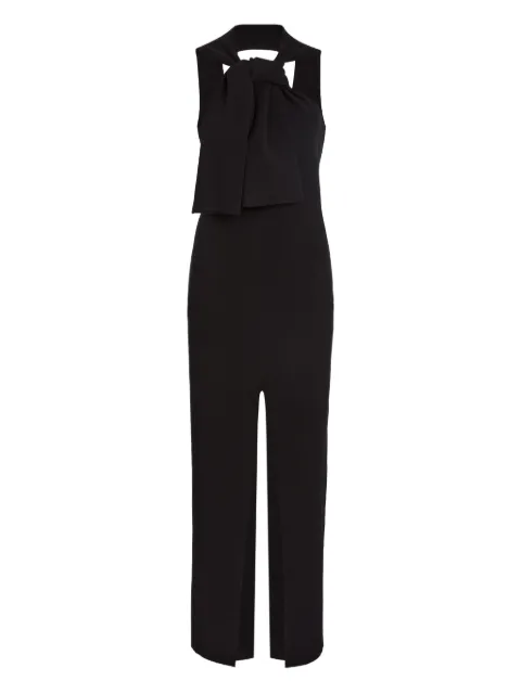 A.W.A.K.E. Mode neck-tie dress Black PF25K02V101BLACK