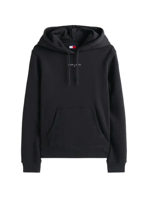 Tommy Jeans logo-print drawstring hoodie Black DW0DW21963