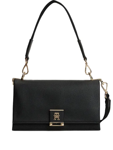 Tommy Hilfiger logo plaque crossbody bag Black AW0AW17726BDS