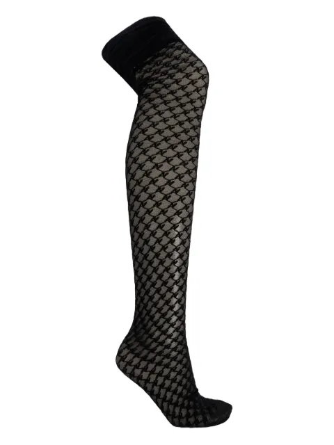 AVAVAV geometric-pattern tights Black F25C14034