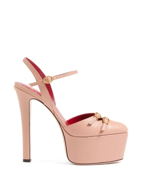 Valentino Garavani Crasher platform pumps in kidskin 145mm Pink WS0NM1DDT