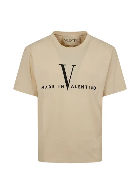Valentino Garavani Made In Valentino-print T-shirt Neutrals VMG16PBAQ