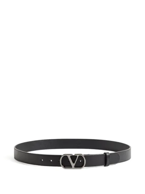 Valentino Garavani Vlogo leather belt Black YT0SM3BQT