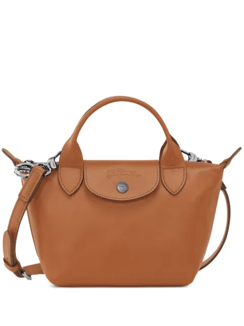 Longchamp Le Pliage Xtra XS leather tote bag Brown L1500987M19