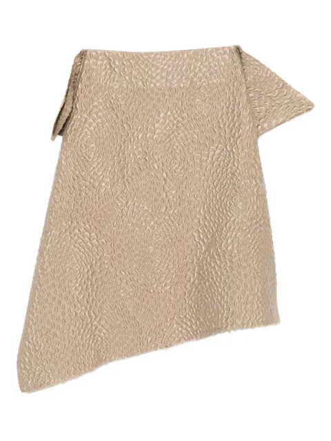 Niccolò Pasqualetti Collage asymmetric midi skirt Neutrals NP08S006