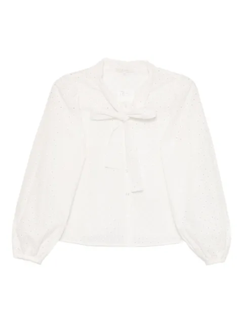 To b. by agnès b. eyelet-detailing shirt White 6271WX40