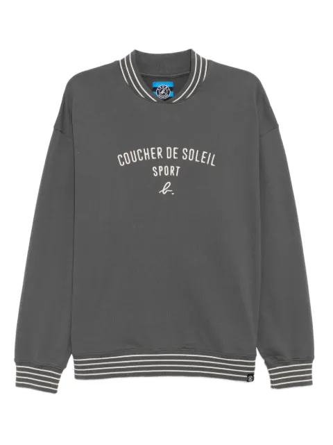 SPORT b. by agnès b. slogan-embroidered sweatshirt Grey 1672QM77