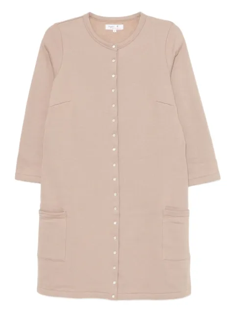 agnès b. snap-button cotton dress Neutrals Q958M434