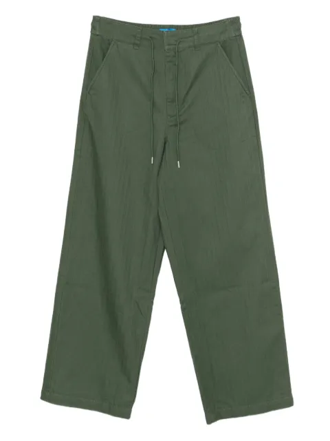 SPORT b. by agnès b. drawstring straight trousers Green PB58QUB4