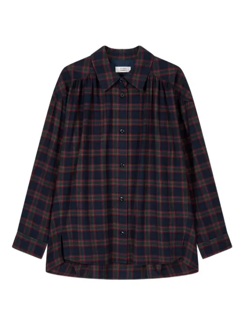 TOMBOY checkered-pattern blouse Blue 9105421205
