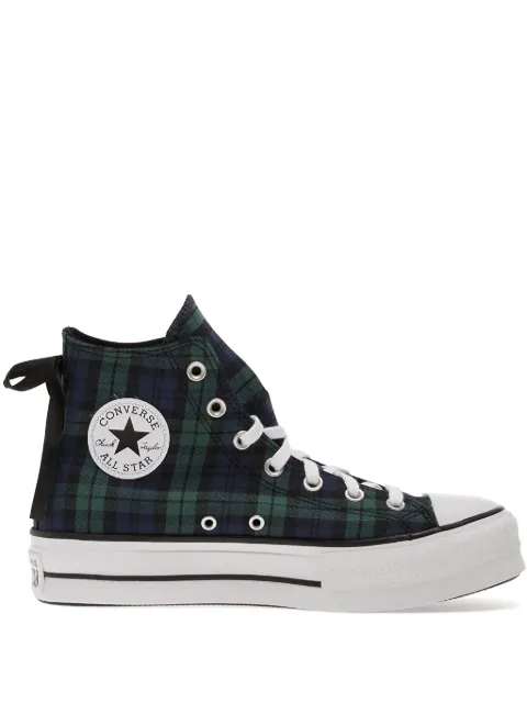 Converse Chuck Taylor All Star Lift plaid-pattern sneakers Blue A13879C