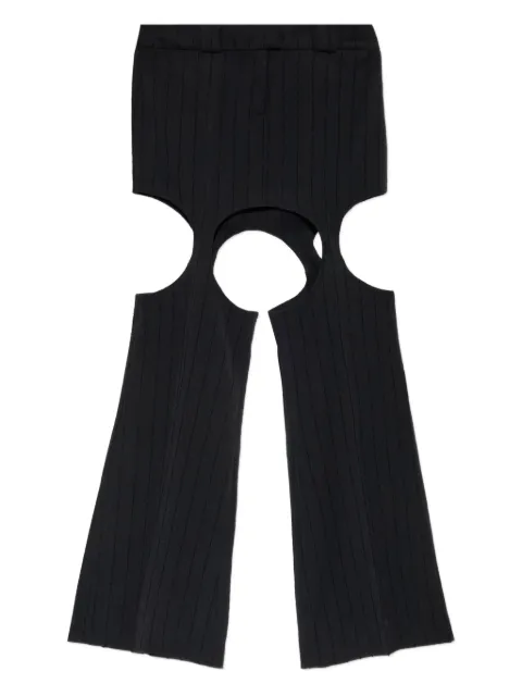 AVAVAV cut-out ribbed skirt Black F25E23085