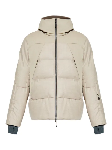 Sease hooded padded ski jacket Neutrals OJ053TN637