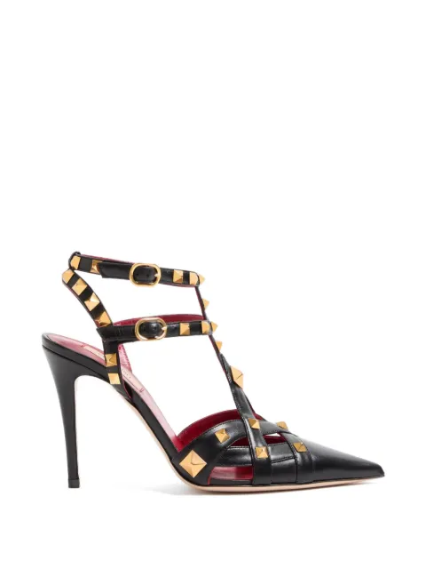 Valentino Garavani Studdy kidskin pumps 100mm Black WS0NW0JYW