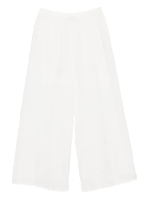 To b. by agnès b. lace trousers White 6296WX45