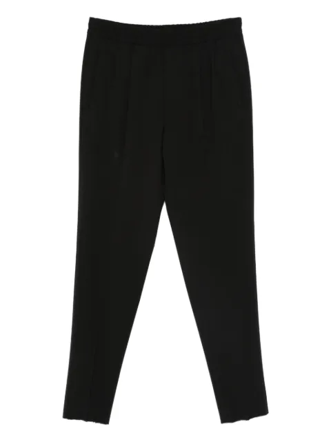 Zegna elasticated-waistband trousers Black 2ZF817A273GCC2