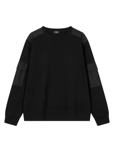 TOMBOY arm-pocket long-sleeves T-shirt Black 9155422203