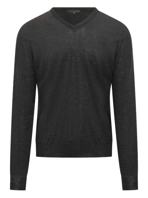 Filippo De Laurentiis V-neck sweater Grey CV1MLRM16R