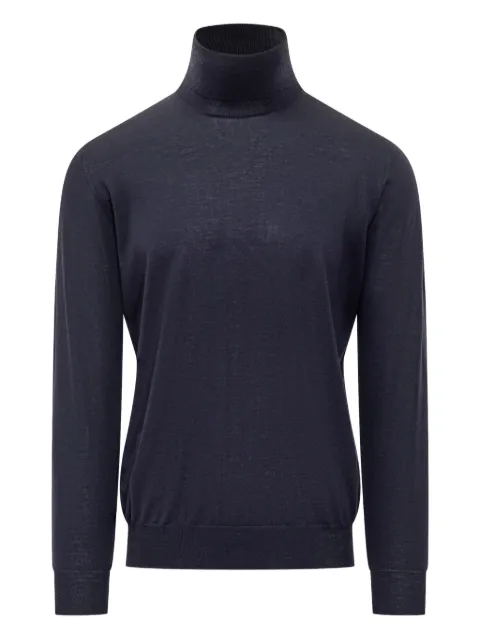 Filippo De Laurentiis roll-neck long-sleeve sweater Blue DV1MLRM16R