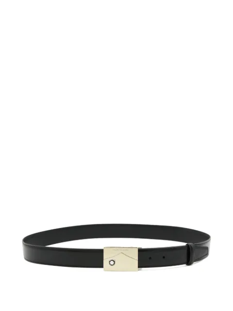 Montblanc logo-buckle belt Black 199095