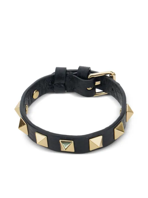 Valentino Garavani Rockstud studded bracelet Black YJ0X53HAU
