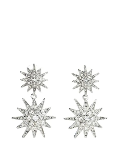 Kenneth Jay Lane starburst drop earrings Silver 4594ESCP