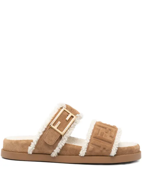 FENDI suede sandals Neutrals 8X8710AY9RF1TOO