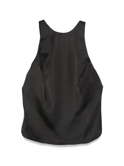 ALFIE The backless top Black SS26BACTOPFAB009BL