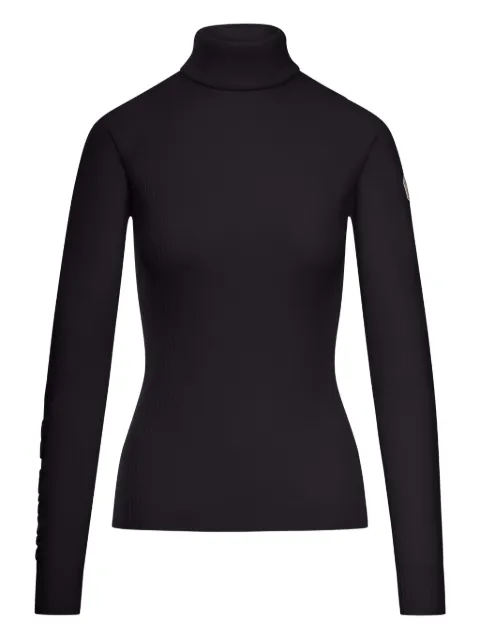 Moncler Grenoble roll-neck logo-patch sweater Black L20989F00007M1122
