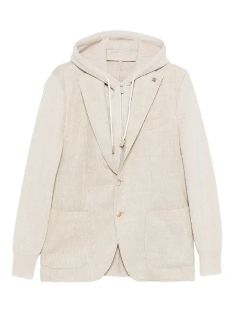 Gran Sasso hooded panelled blazer Neutrals 2313351320