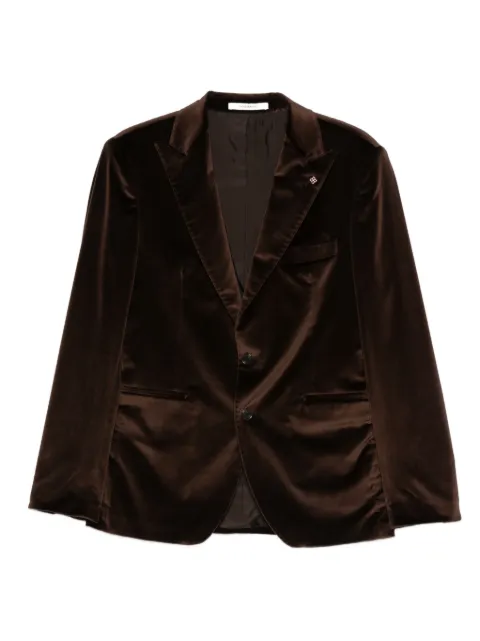 Tagliatore notch-lapel pocket blazer Brown 1FBR26A800020