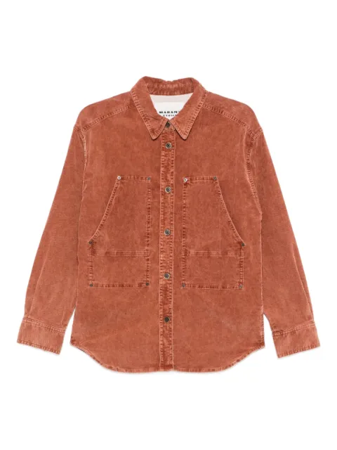 MARANT ÉTOILE Oriana corduroy shirt jacket Brown VE0521FAC1G02E