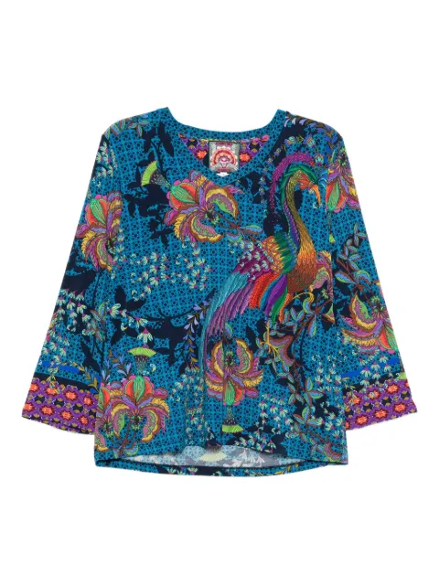 Johnny Was Janie top Blue T169258